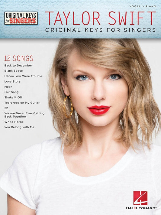 TAYLOR SWIFT ORIGINAL KEYS FOR SINGERS P/V