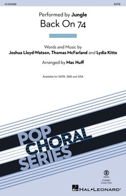 BACK ON 74 SATB/PIANO