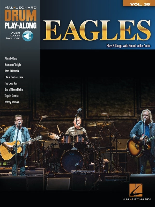 EAGLES DRUM PLAYALONG V38 BK/OLA