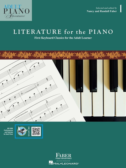 ADULT PIANO ADVENTURES LITERATURE FOR THE PIANO BK 1 BK/OLV