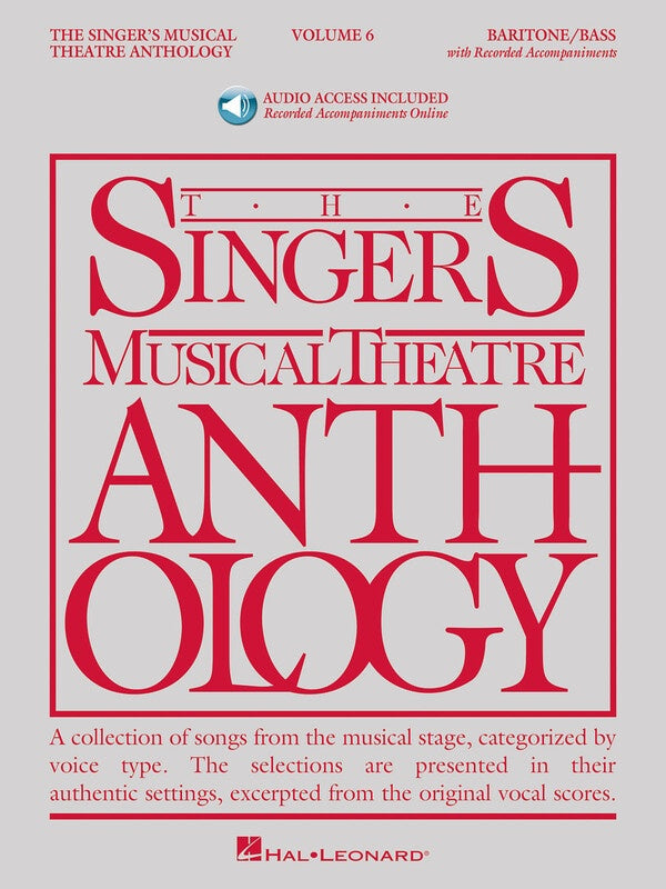 SINGERS MUSICAL THEATRE ANTH V6 BAR/BASS BK/OLA