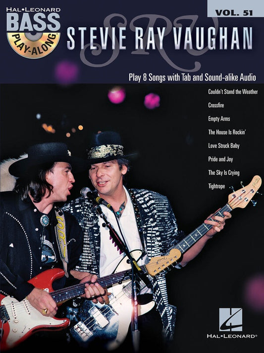 STEVIE RAY VAUGHAN BASS PLAY ALONG V51 BK/CD