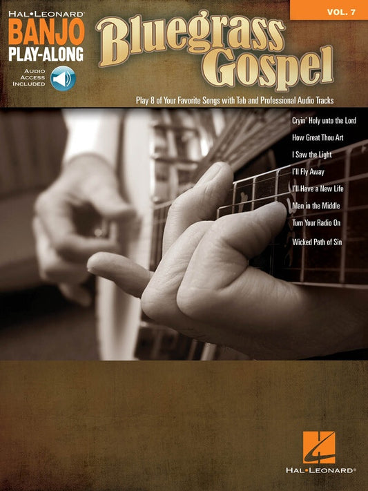 BLUEGRASS GOSPEL BANJO PLAYALONG V7 BK/OLA