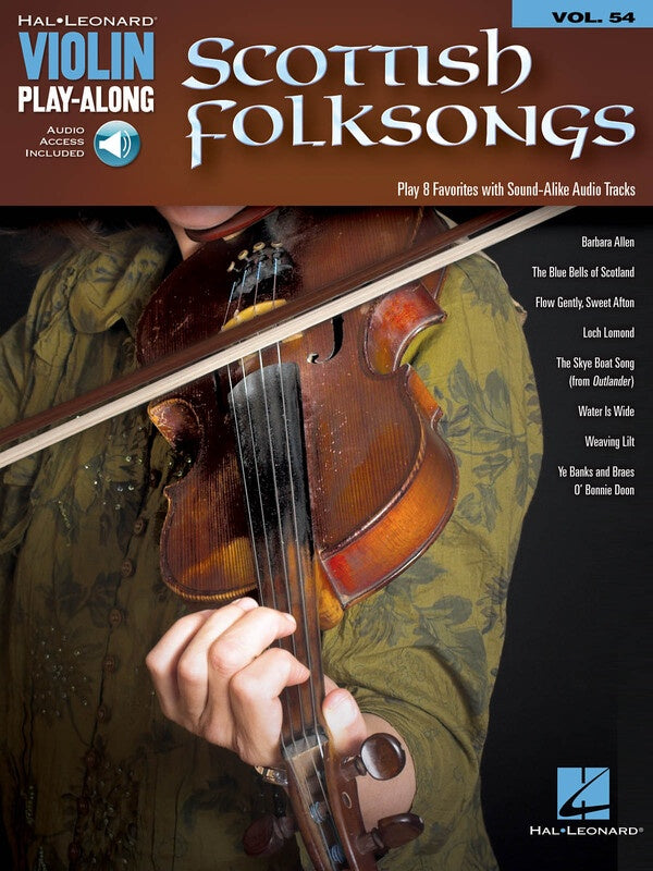 SCOTTISH FOLKSONGS VIOLIN PLAYALONG V54 BK/OLA