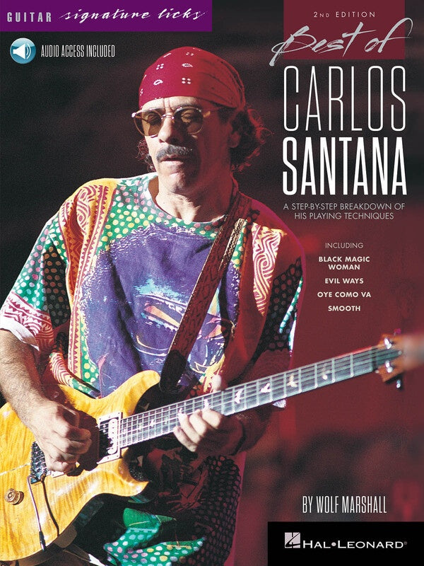 BEST OF CARLOS SANTANA SIGNATURE LICKS TAB BK/OLA