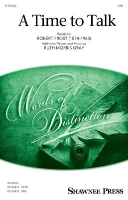 A TIME TO TALK SAB/PIANO