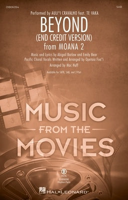 BEYOND (END CREDIT VERSION) FROM MOANA 2 SAB/PIANO