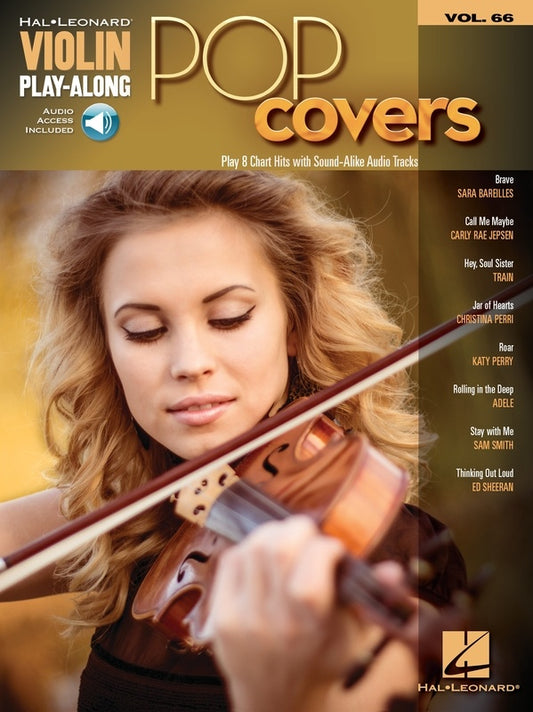 POP COVERS VIOLIN PLAYALONG V66 BK/OLA