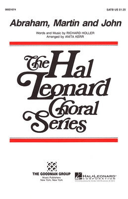ABRAHAM MARTIN JOHN SATB