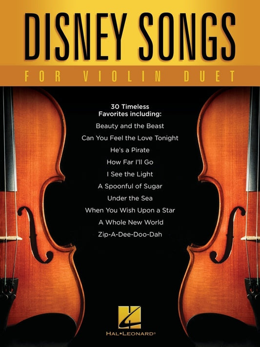 DISNEY SONGS FOR VIOLIN DUET