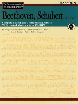 BEETHOVEN SCHUBERT CD ROM LIB BASSOON V1