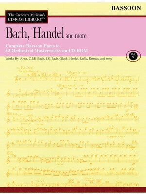 BACH HANDEL & MORE BASSOON CD ROM LIB V10