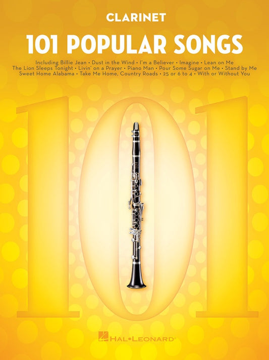 101 POPULAR SONGS FOR CLARINET