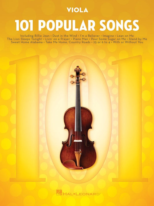 101 POPULAR SONGS FOR VIOLA