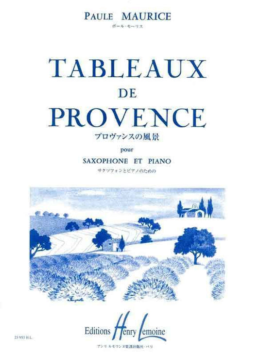 MAURICE - TABLEAUX DE PROVENCE ALTO SAX/PIANO