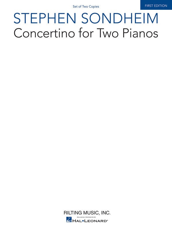 SONDHEIM - CONCERTINO FOR TWO PIANOS 2 COPY SET