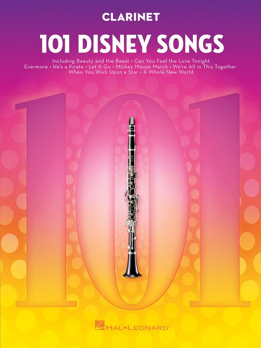 101 DISNEY SONGS FOR CLARINET