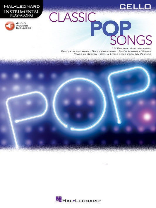 CLASSIC POP SONGS FOR CELLO BK/OLA