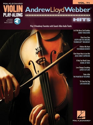 ANDREW LLOYD WEBBER HITS VIOLIN PLAYALONG V71 BK/OLA