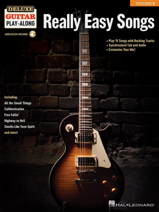 REALLY EASY SONGS DELUXE GUITAR PLAYALONG V2 BK/OLA