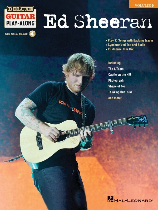 ED SHEERAN DELUXE GUITAR PLAYALONG V9 BK/OLA