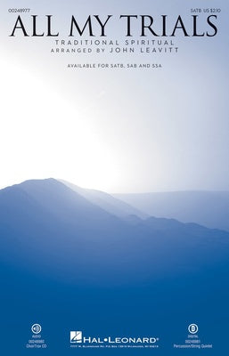 ALL MY TRIALS CHOIRTRAX CD