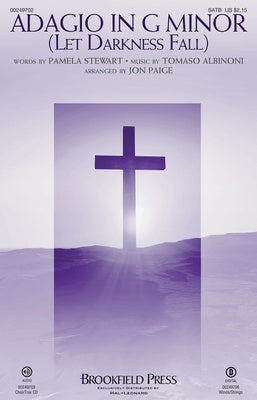 ADAGIO IN G MINOR (LET DARKNESS FALL) CHOIRTRAX CD