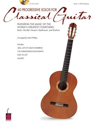 60 PROGRESSIVE SOLOS FOR CLASSICAL GUITAR BK/OLA