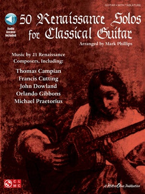 50 RENAISSANCE SOLOS FOR CLASSICAL GUITAR BK/OLA