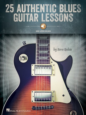 25 AUTHENTIC BLUES GUITAR LESSONS BK/OLA