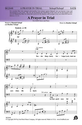 A PRAYER IN TRIAL SATB