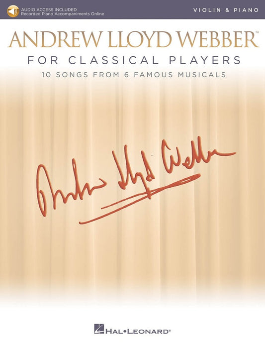 LLOYD WEBBER FOR CLASSICAL PLAYERS VIOLIN/PIANO BK/OLA