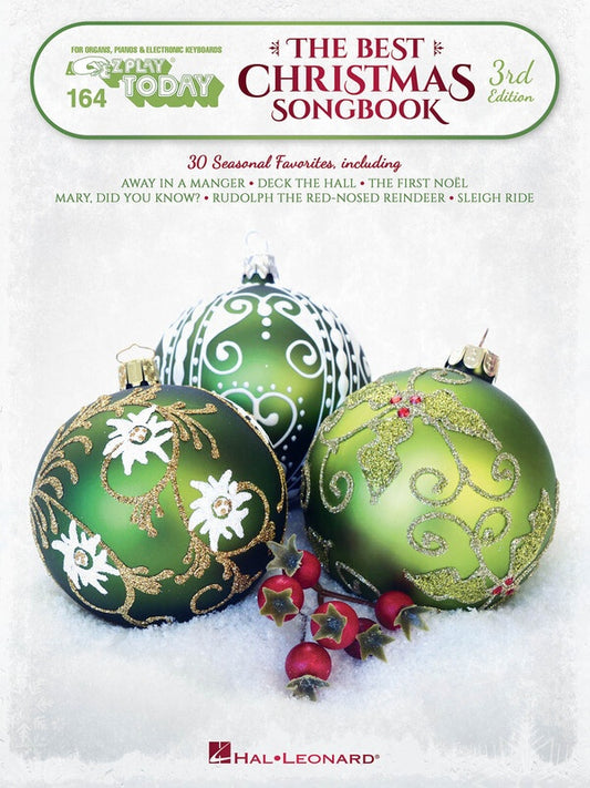 BEST CHRISTMAS SONGBOOK EZ PLAY 164 3RD EDITION