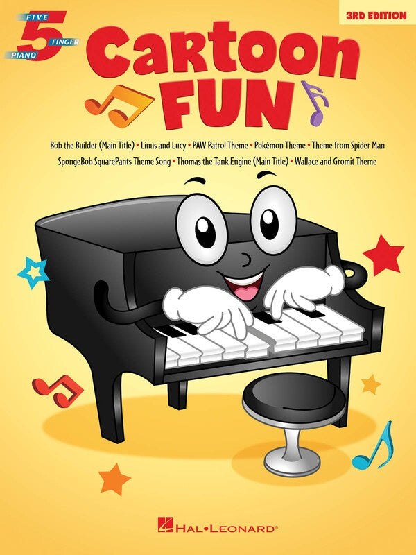 CARTOON FUN 5 FINGER PIANO 3RD EDITION