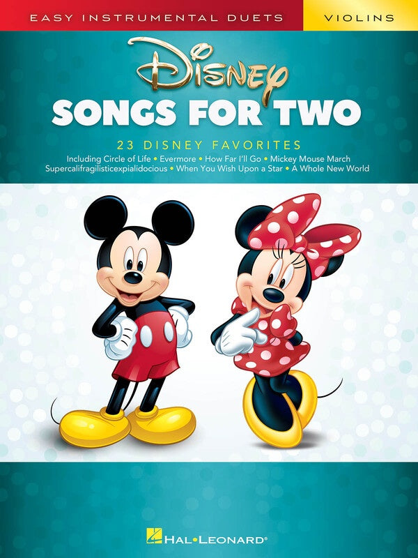 DISNEY SONGS FOR TWO VIOLINS