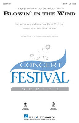 BLOWIN IN THE WIND SATB