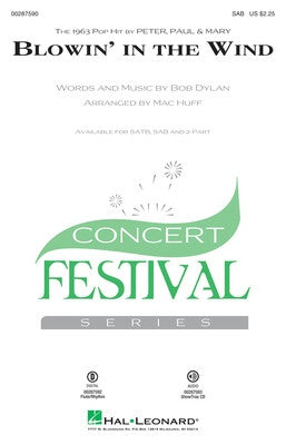 BLOWIN IN THE WIND SAB