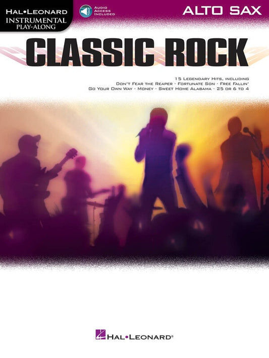 CLASSIC ROCK FOR ALTO SAX BK/OLA