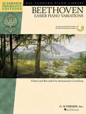 BEETHOVEN EASIER PIANO VARIATIONS SPE BK/CD