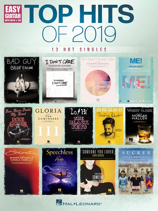 TOP HITS OF 2019 EASY GUITAR NOTES & TAB