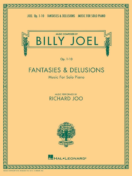 BILLY JOEL - FANTASIES AND DELUSIONS PIANO SOLO