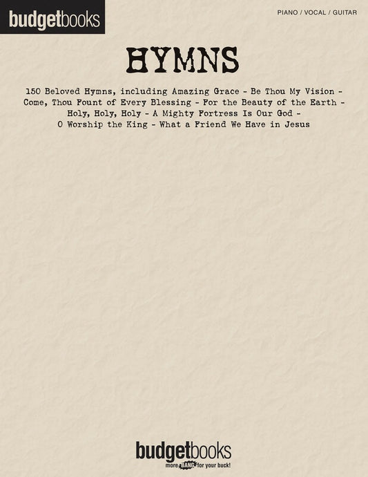 BUDGET BOOKS HYMNS PVG