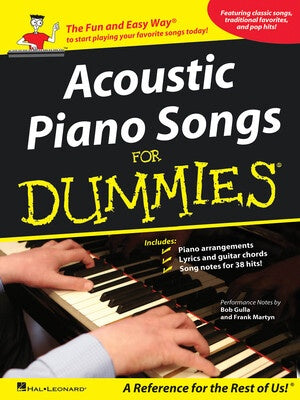 ACOUSTIC PIANO SONGS FOR DUMMIES PVG