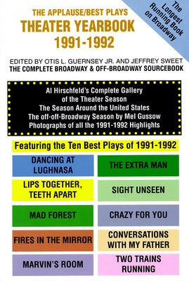 BEST PLAYS 1991-92 THEATER YEARBOOK PAPERBACK