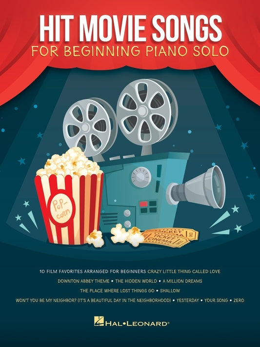 HIT MOVIE SONGS FOR BEGINNING PIANO SOLO