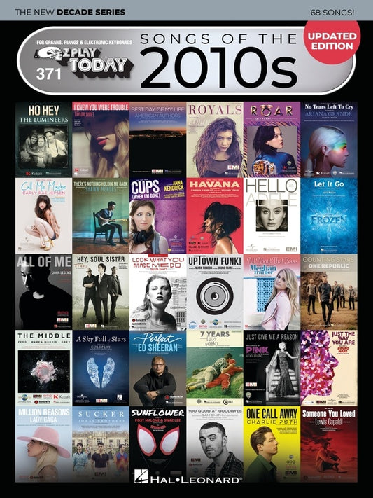 SONGS OF THE 2010S EZ PLAY 371 NEW DECADE SERIES UPDATED