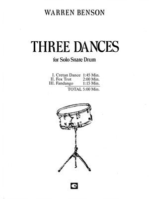 BENSON - 3 DANCES FOR SOLO SNARE DRUM
