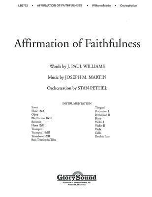 AFFIRMATION OF FAITHFULNESS ORCHESTRA