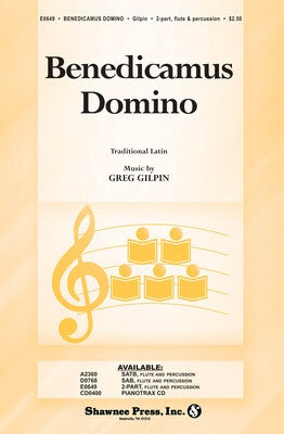 BENEDICAMUS DOMINO 2-PART ACCOMPANIED WITH FLUTE