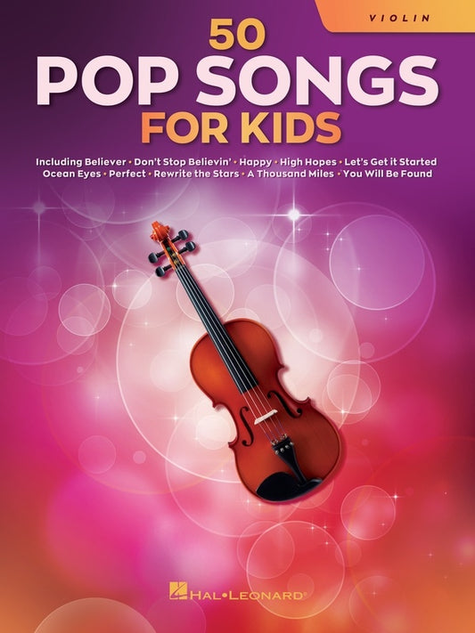 50 POP SONGS FOR KIDS FOR VIOLIN